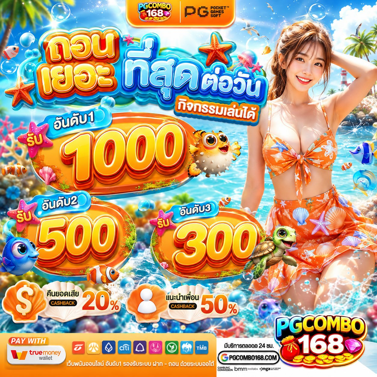 จัดหนักกดรับง่าย ฝาก20รับ100 มาใหม่ รับสิทธิ์ได้ทุกคน ไม่มีเงื่อนไขยุ่งยาก