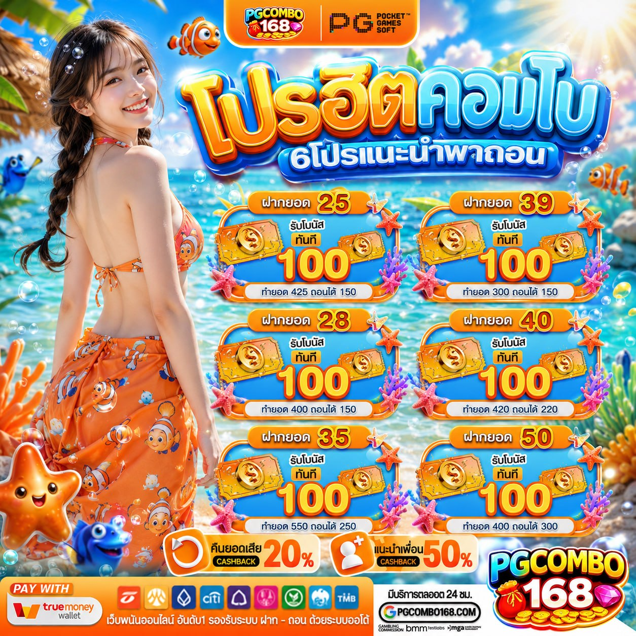 ฝาก 20 รับ100 มาใหม่ ถึงทำให้คนหยุดอ่านแล้วอยากลอง